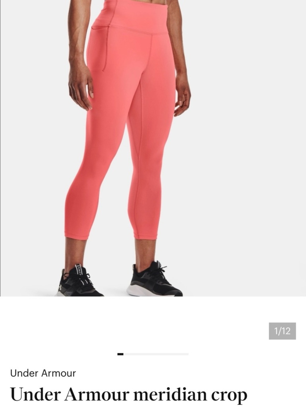 Under Armour meridian crop leggings